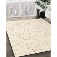 Contemporary Beige Solid Rug, con995