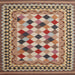 Sideview of Machine Washable Contemporary Chestnut Brown Rug, wshcon997