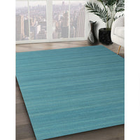 Contemporary Light Sea Green Modern Rug, con998