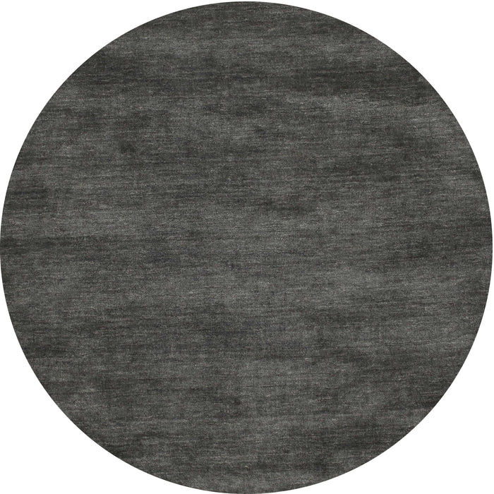 Sideview of Contemporary Gray Modern Rug, con9