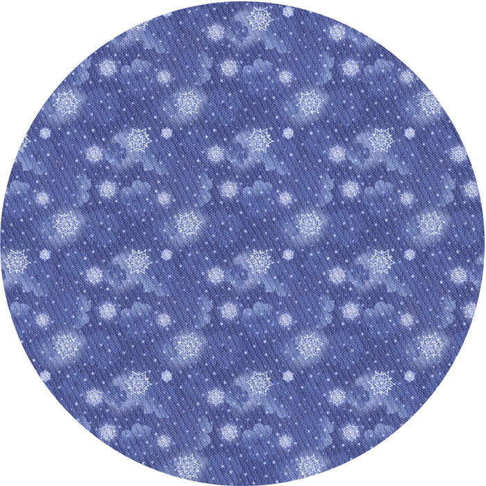 Square Machine Washable Transitional Sky Blue Rug in a Living Room, wshpat1blu
