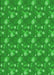 Machine Washable Transitional Green Rug, wshpat1grn