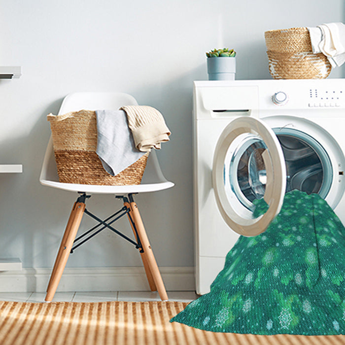 Machine Washable Transitional Medium Spring Green Rug in a Washing Machine, wshpat1lblu