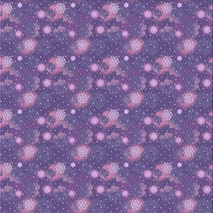 Round Machine Washable Transitional Lilac Purple Rug, wshpat1pur