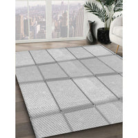 Patterned Dark Gray Rug, pat10gry