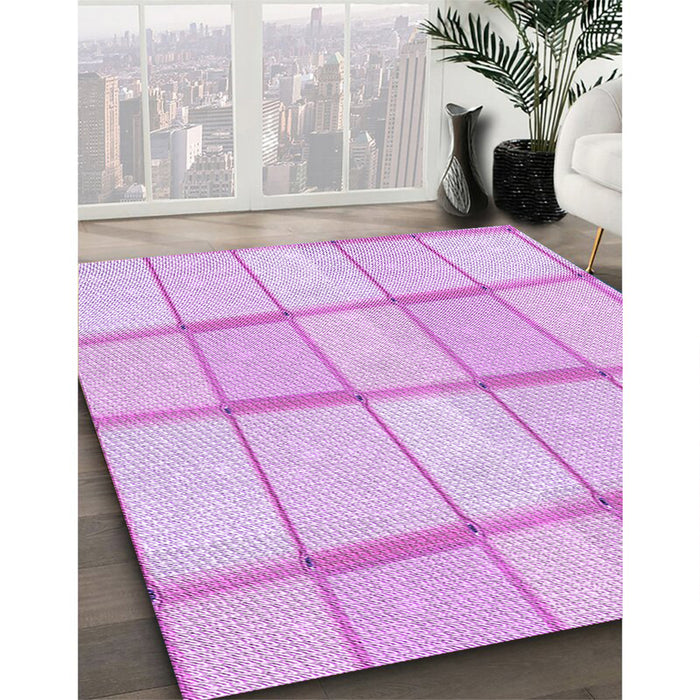 Machine Washable Transitional Purple Rug in a Family Room, wshpat10pur