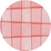 Square Patterned Pink Rug, pat10rd