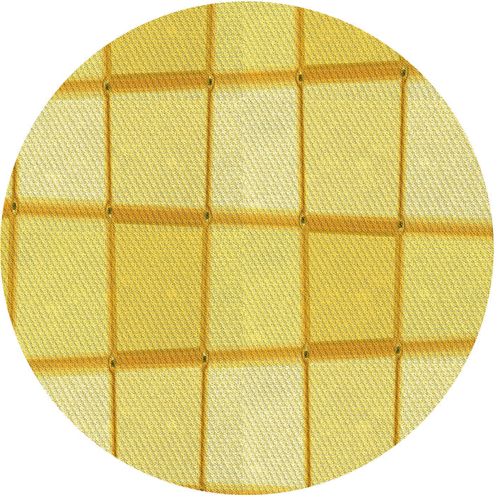 Square Patterned Yellow Rug, pat10yw