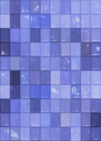 Machine Washable Transitional Sky Blue Rug, wshpat100blu
