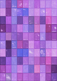 Machine Washable Transitional Purple Rug, wshpat100pur