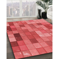 Patterned Red Rug, pat100rd