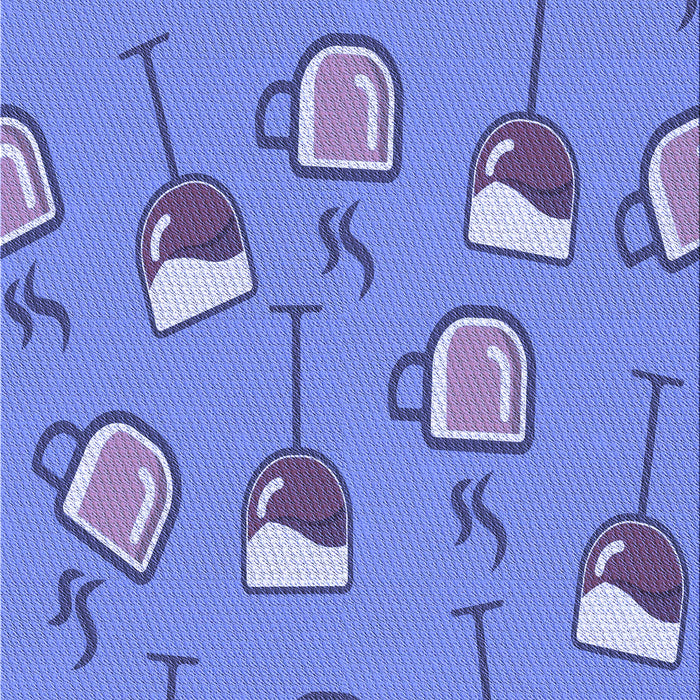 Patterned Denim Blue Rug, pat1000blu