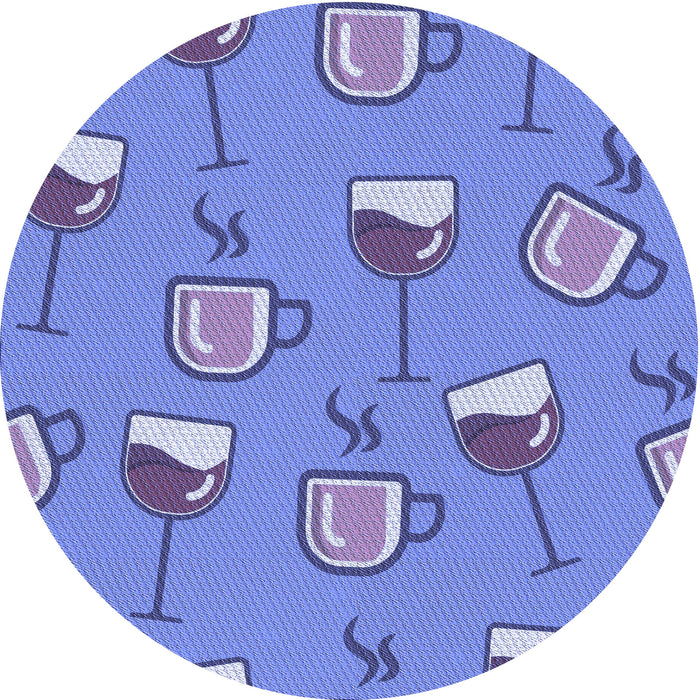 Square Machine Washable Transitional Denim Blue Rug in a Living Room, wshpat1000blu