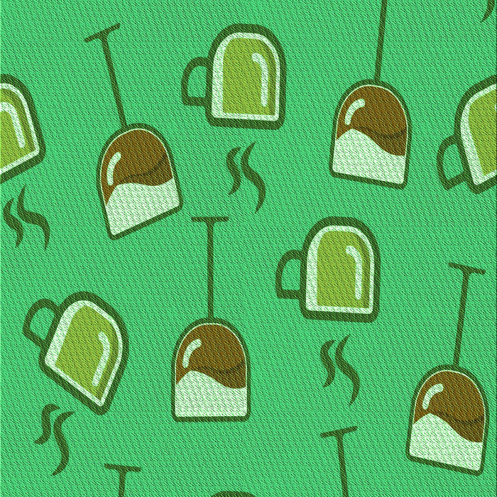 Patterned Neon Green Rug, pat1000grn