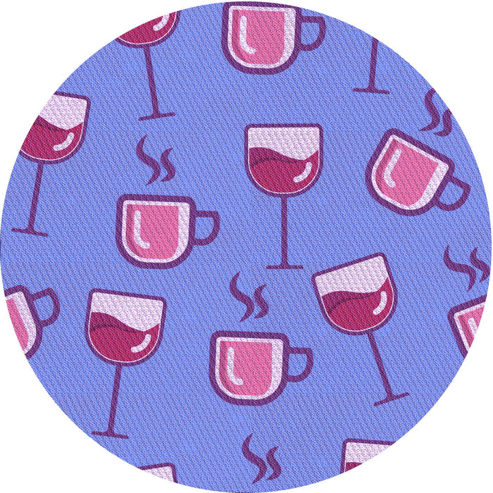 Square Machine Washable Transitional Sky Blue Rug in a Living Room, wshpat1000pur