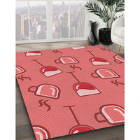 Patterned Red Rug, pat1000rd