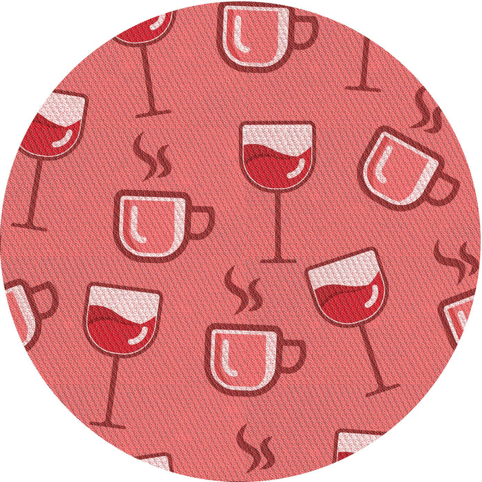 Square Machine Washable Transitional Red Rug in a Living Room, wshpat1000rd