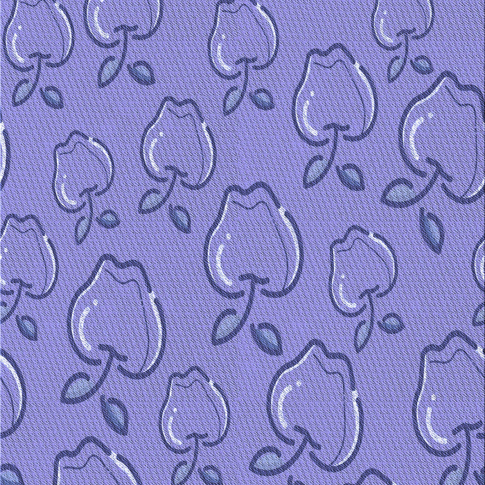 Patterned Purple Mimosa Purple Rug, pat1001blu