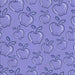 Round Patterned Purple Mimosa Purple Rug, pat1001blu