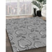 Machine Washable Transitional Dark Gray Rug in a Family Room, wshpat1001gry