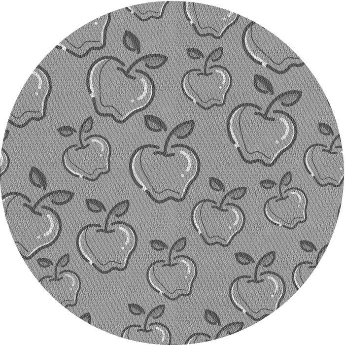 Square Machine Washable Transitional Dark Gray Rug in a Living Room, wshpat1001gry