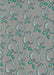 Patterned Blue Green Rug, pat1001lblu