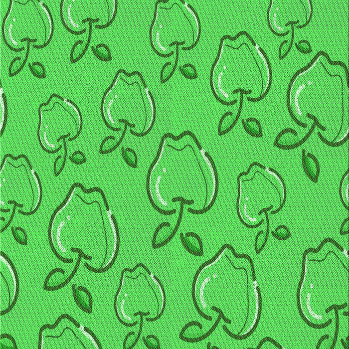 Machine Washable Transitional Lime Green Rug, wshpat1002grn