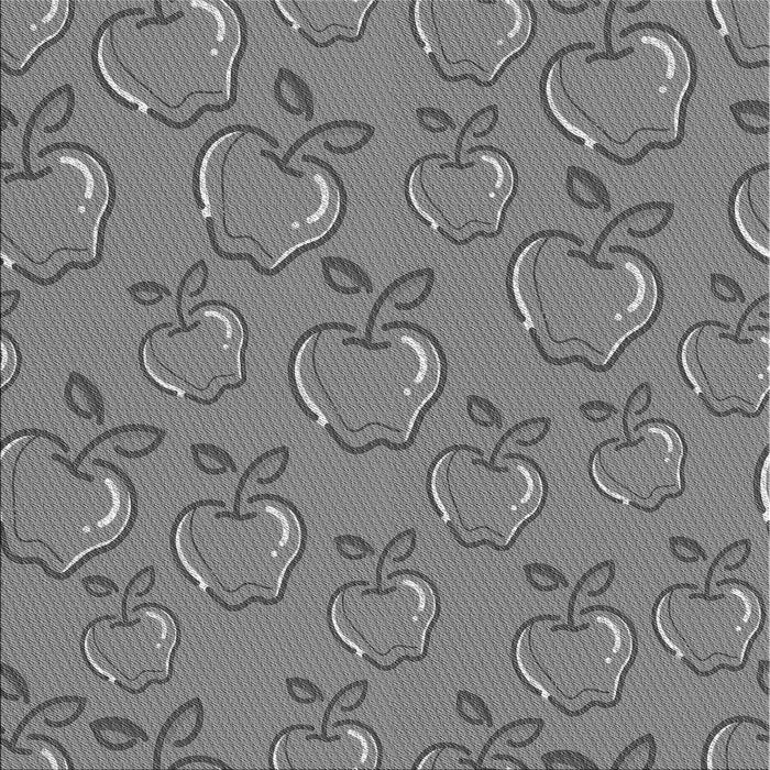 Round Patterned Ash Gray Rug, pat1002gry