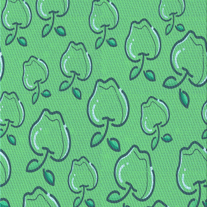 Patterned Lime Mint Green Rug, pat1002lblu