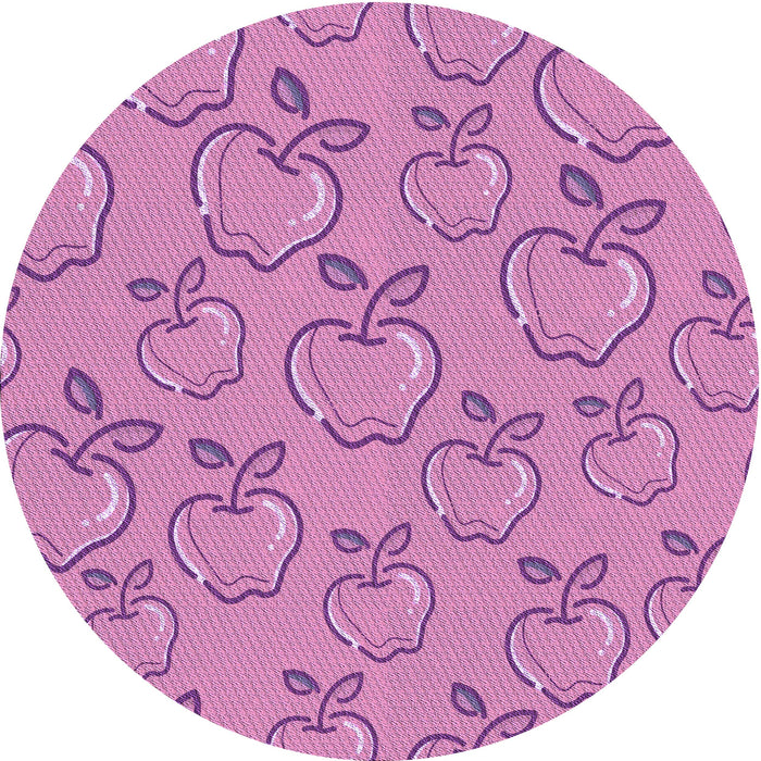 Square Patterned Violet Purple Rug, pat1002pur