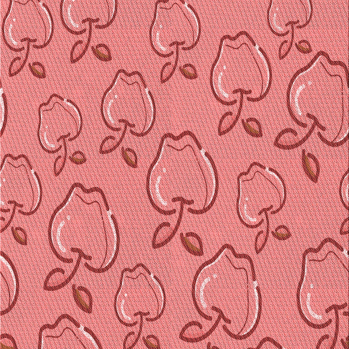 Patterned Fire Red Rug, pat1002rd