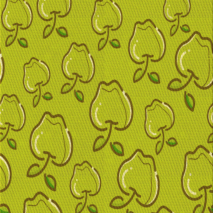 Machine Washable Transitional Dark Yellow Green Rug, wshpat1002yw