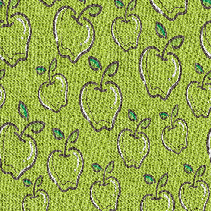 Patterned Olive Green Novelty Rug, pat1002