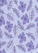 Machine Washable Transitional Purple Rug, wshpat1003blu