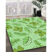 Patterned Jade Green Rug, pat1003grn