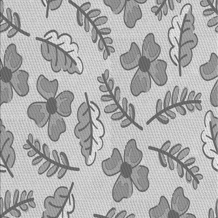 Machine Washable Transitional Gray Rug, wshpat1003gry