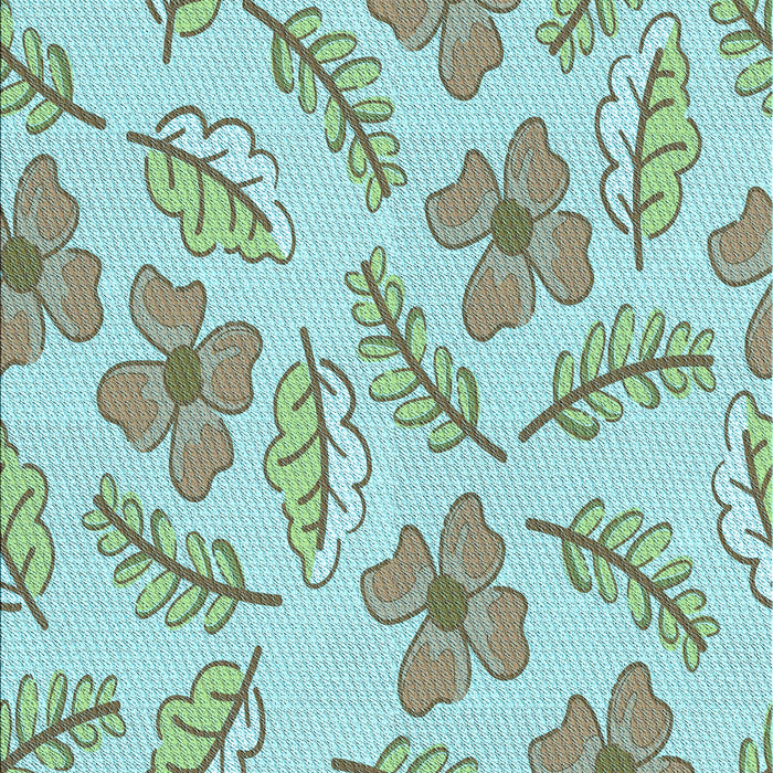 Patterned Blue Rug, pat1003lblu