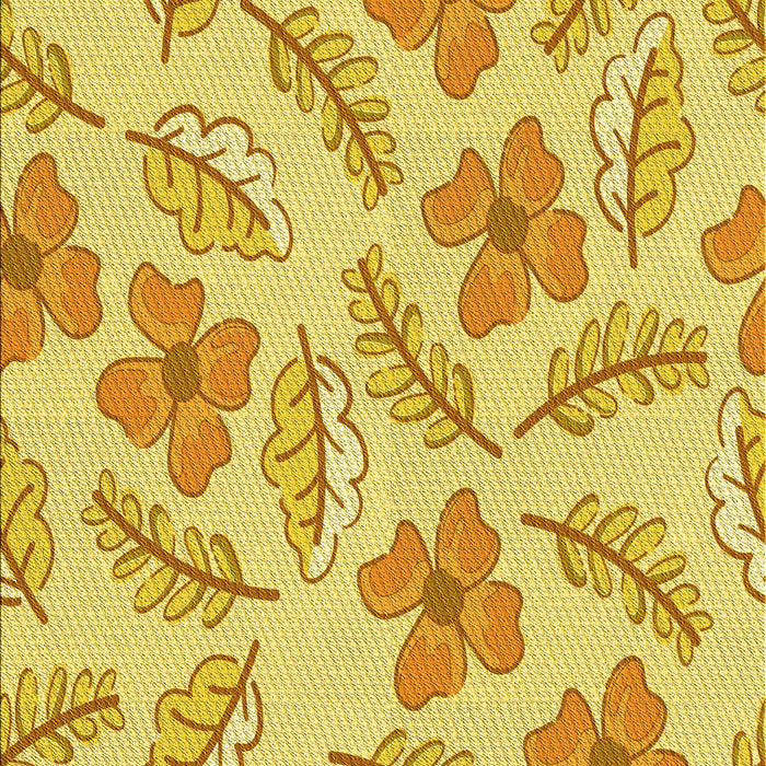 Machine Washable Transitional Bold Yellow Rug, wshpat1003yw