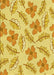 Patterned Bold Yellow Rug, pat1003yw