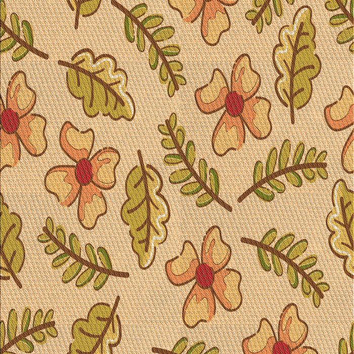 Patterned Chrome Gold Yellow Rug, pat1004org