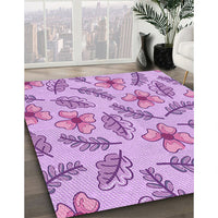 Patterned Blossom Pink Rug, pat1004pur