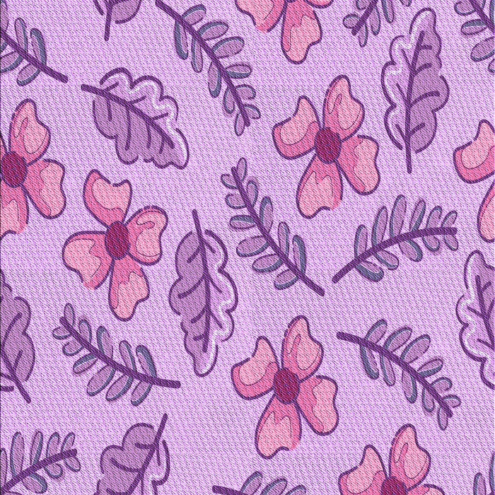 Patterned Blossom Pink Rug, pat1004pur