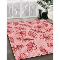 Patterned Red Rug, pat1004rd