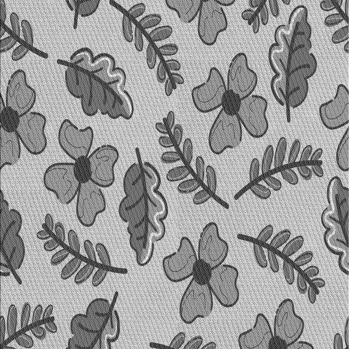 Machine Washable Transitional Smokey Gray Rug, wshpat1005gry