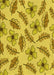 Machine Washable Transitional Golden Yellow Rug, wshpat1005yw