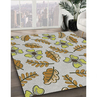 Patterned Brown Novelty Rug, pat1005