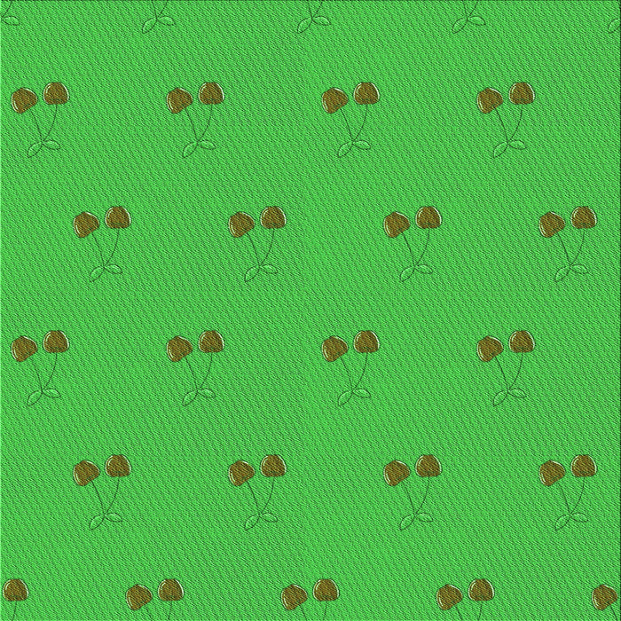 Round Patterned Lime Green Rug, pat1006grn