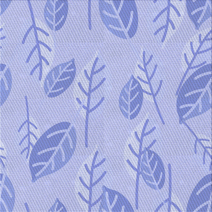 Round Patterned Sky Blue Rug, pat1007blu