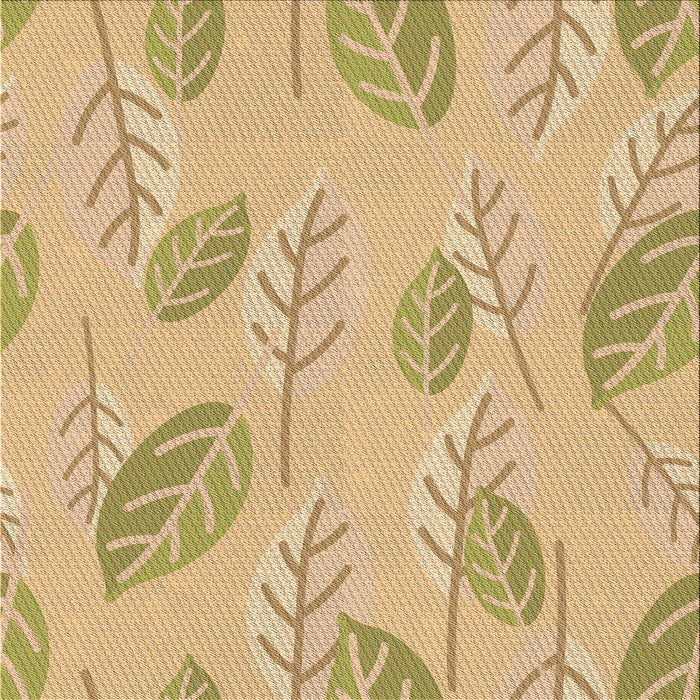 Round Patterned Caramel Brown Rug, pat1007brn