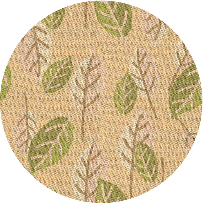 Square Machine Washable Transitional Caramel Brown Rug in a Living Room, wshpat1007brn
